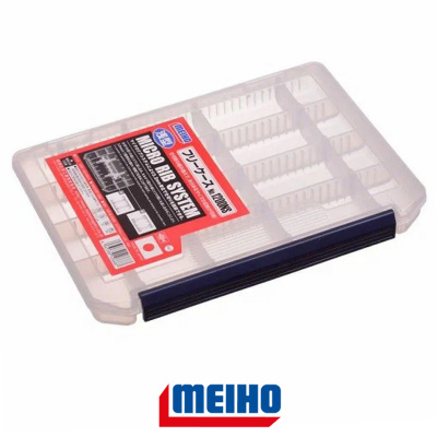 Коробка Meiho Free Case 1200 (1200NS, 255×190×28мм, 4-36отд.+16пер.)