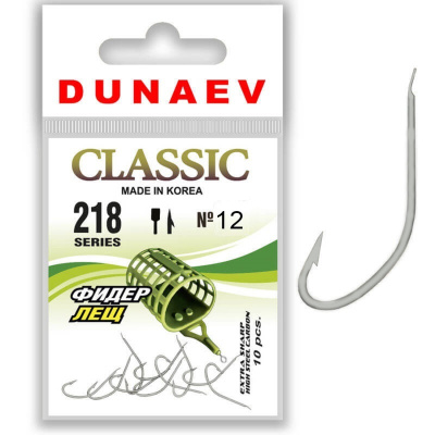 Одинарный Dunaev Classic 218 фидер лещ (№12)