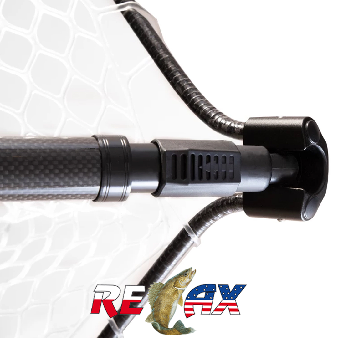 Подсачек Relax форелевый телескопический, сетка силикон 04