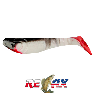 Виброхвост Relax Kopyto 3.0" Standart (S002R black white)