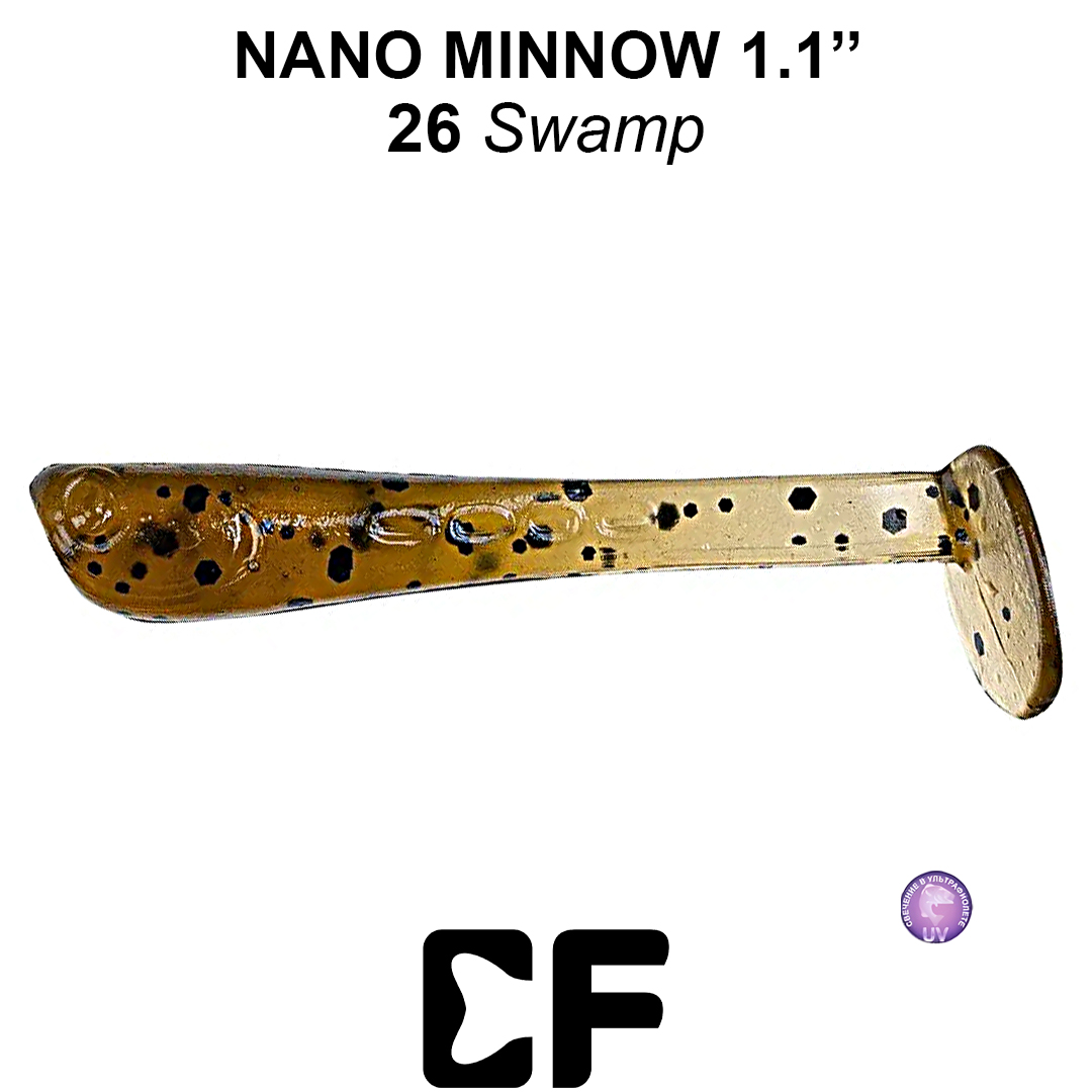 Виброхвост Crazy Fish Nano Minnow 1.1 26 6 0
