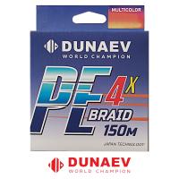 Шнур Dunaev Braid PEx4 Multicolor 150м 00