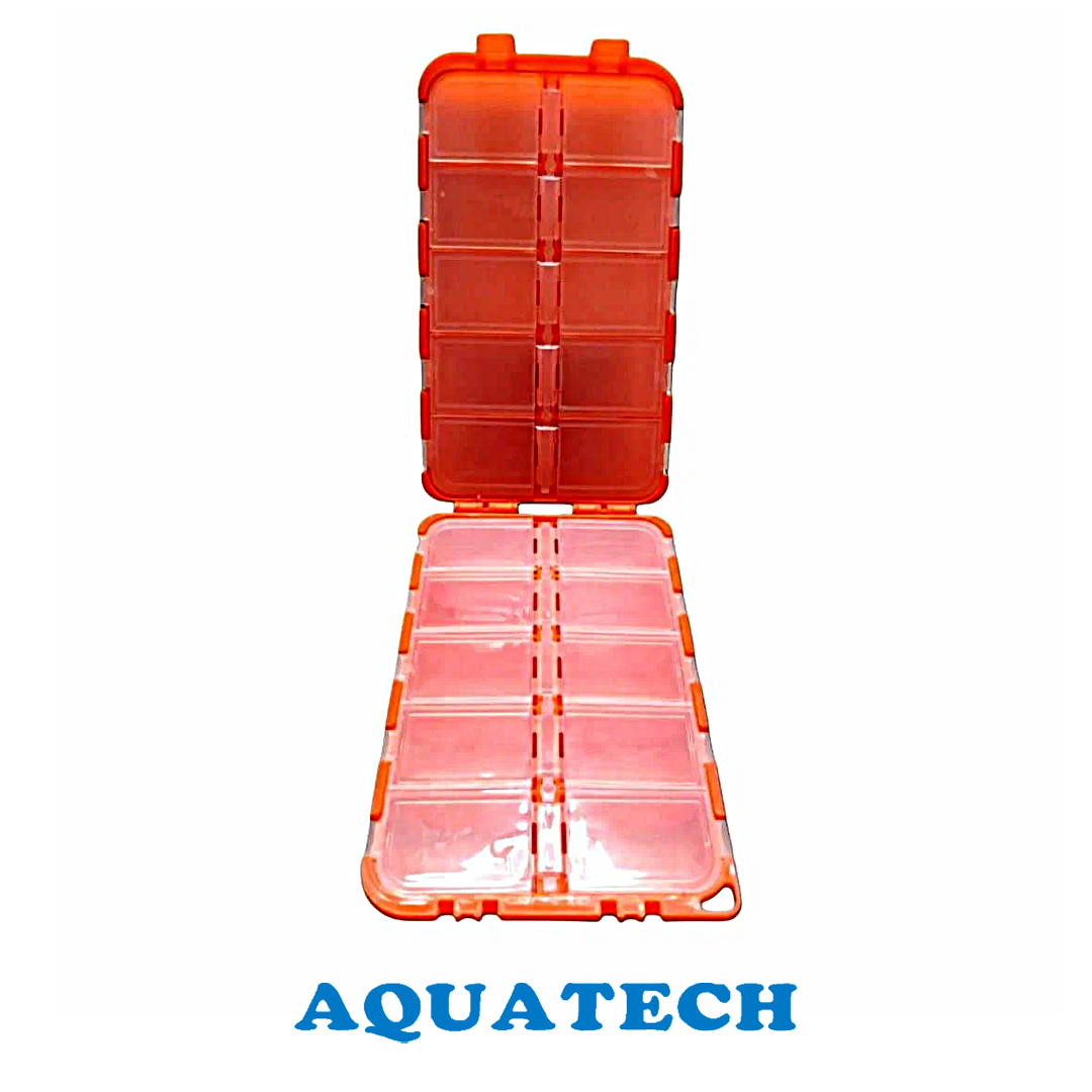 Коробка Aquatech двойная 20 ячеек с крышками 01
