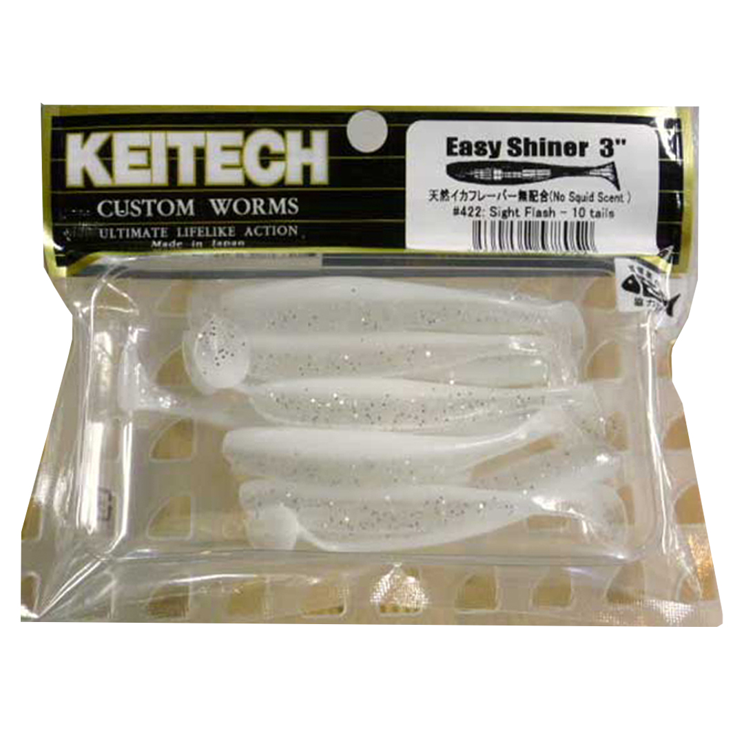 Виброхвост Keitech Easy Shiner 3.0 01 422