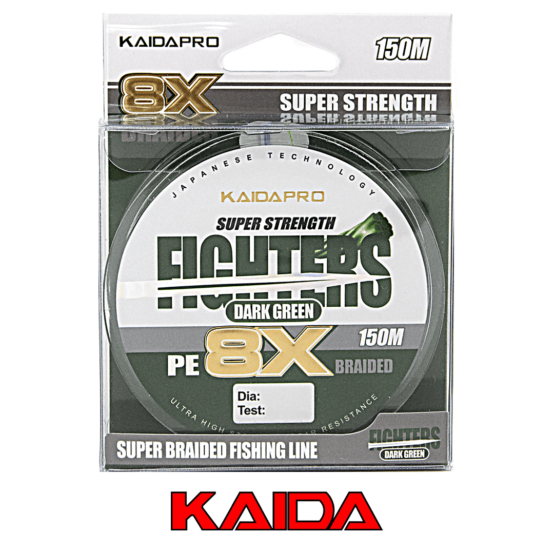 Плетёный шнур Kaida Pro Fighters X8 150м Dark Green 00