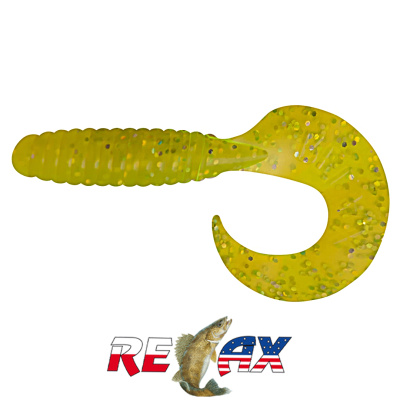 Твистер Relax 5.0" Standart (TS018 chartreuse hologram)
