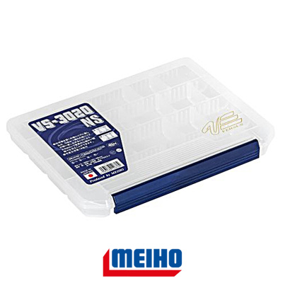 Коробка Meiho Versus VS-3020NS (255×190×28мм, 4-20отд.+16пер.clear)