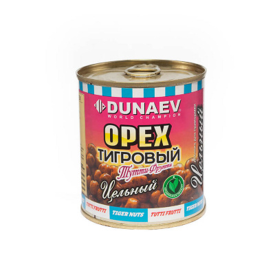 Добавка Dunaev для прикормки м/банка 320g (тигровый орех цельный тутти-фрутти)