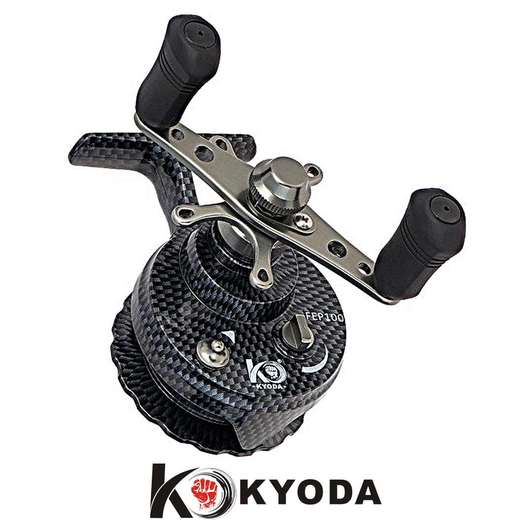 Катушка зима Kyoda Fisher FEG100 шпуля пластик 03