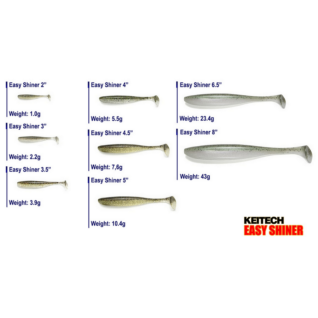 Виброхвост Keitech Easy Shiner 3.5 02