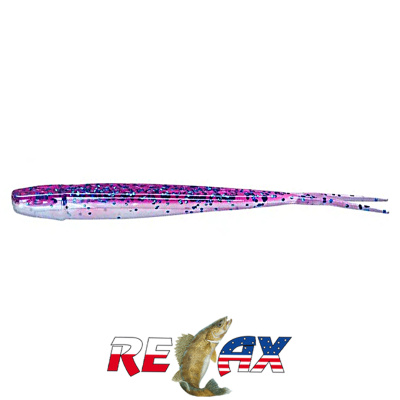 Слаг Relax Oklahoma 5.0" Laminat (L319 electric blue-blue glitter blue pearl)