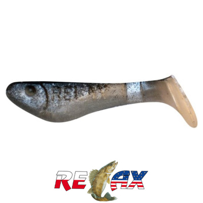 Виброхвост Relax Kopyto 1.0" Standart (S008 black white pearl)