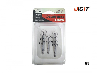 Двойник Jig It Long double hook (№  6)