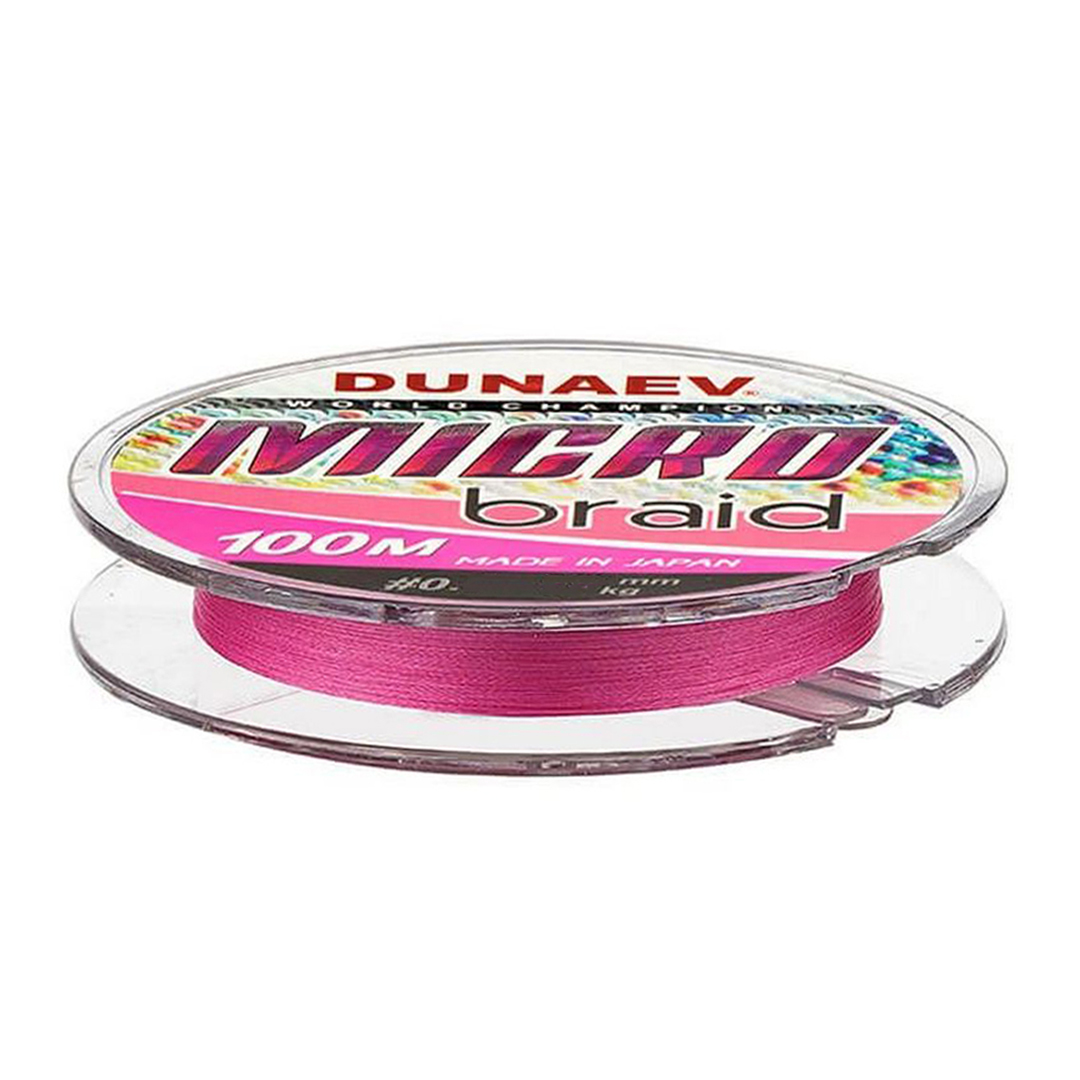 Шнур Dunaev Micro PEx4 PinkColor 100m 002