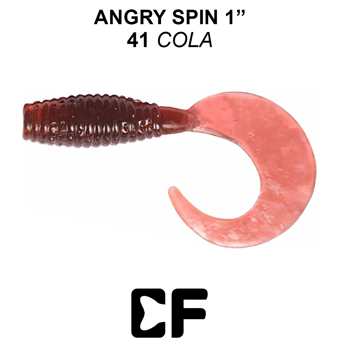 Твистер Crazy Fish Angri Spin 1.0 41 6 0