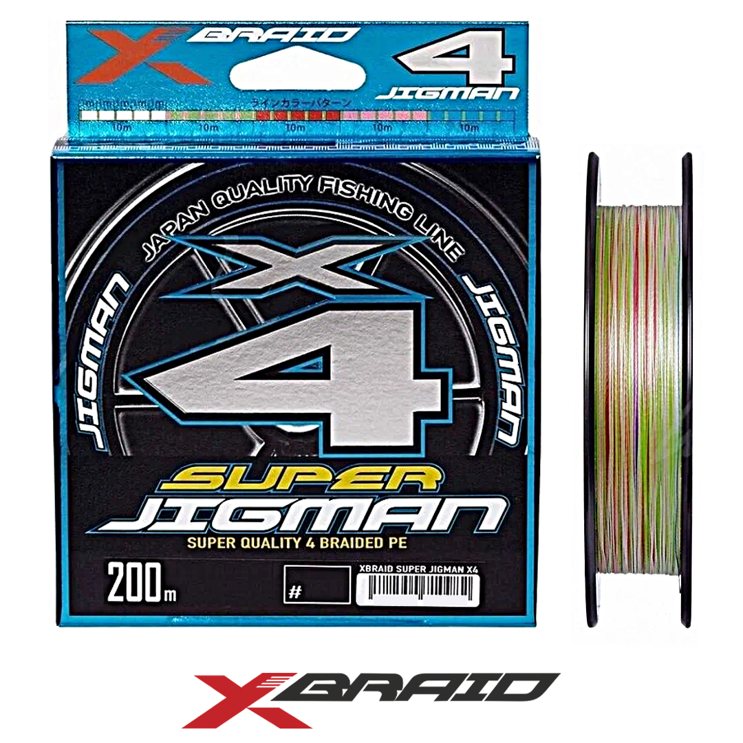 Шнур X-Braid (YGK) Super Jigman X4 multicolor 200m 01