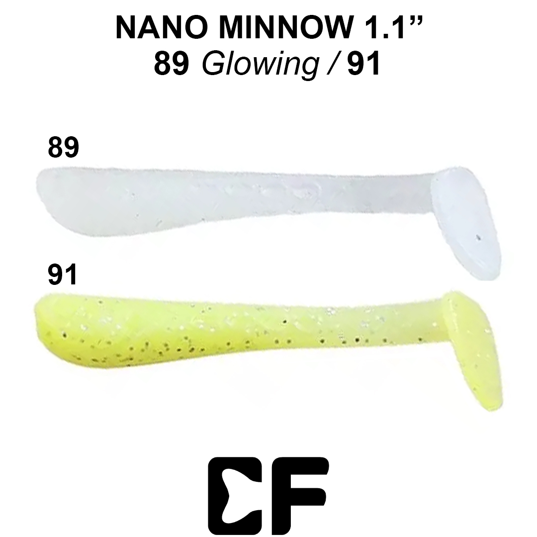 Виброхвост Crazy Fish Nano Minnow 1.1 89 91 0