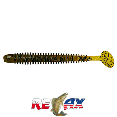 Виброхвост Relax Texas 5.0" Standart (S555 watermelon-black glitter)
