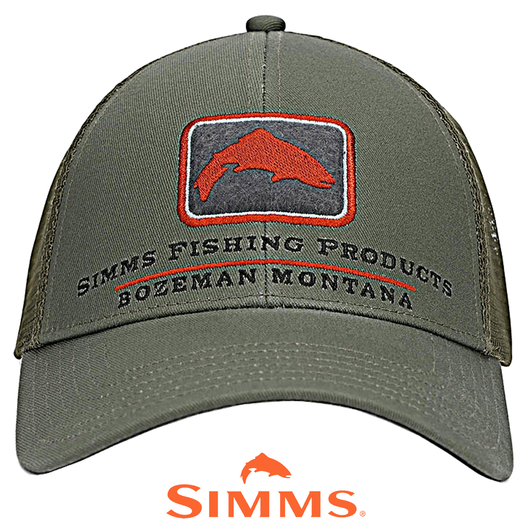 Кепка Simms Trout Icon Trucker Smokey Olive 00