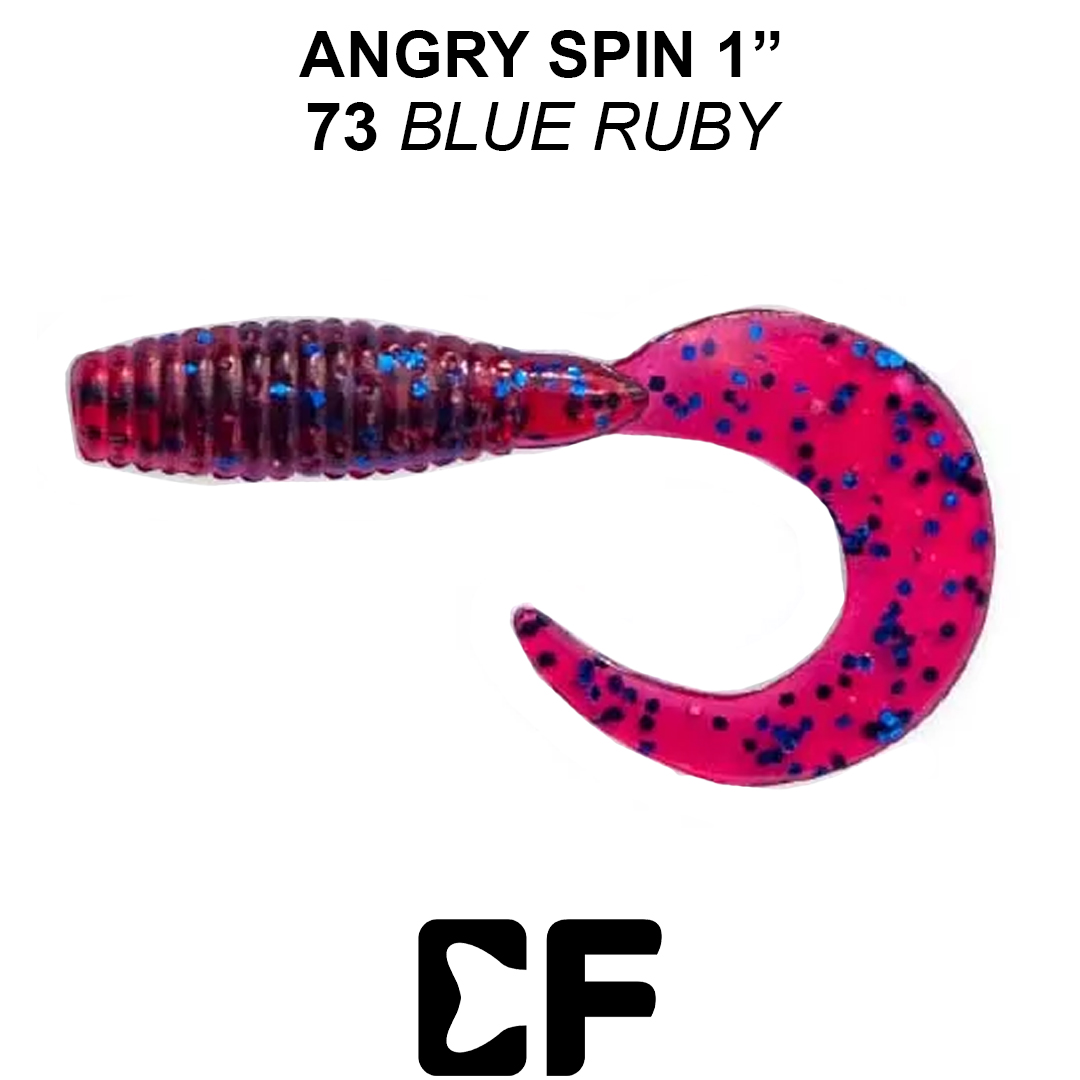 Твистер Crazy Fish Angri Spin 1.0 73 6 0