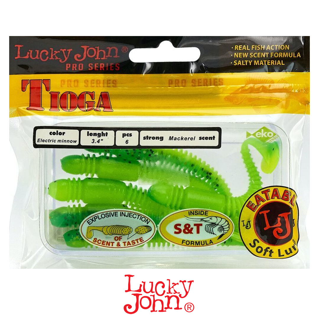 Виброхвост Lucky John Tioga 3.4 T18 1