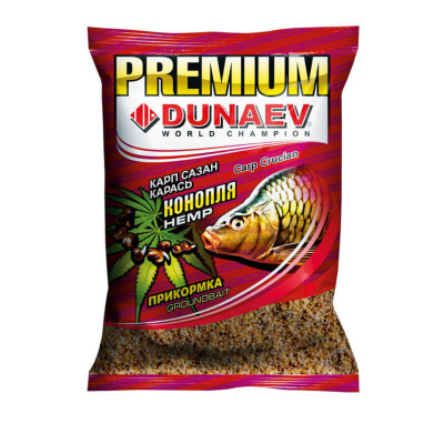 Прикормка Dunaev Premium (карп сазан конопля красный)