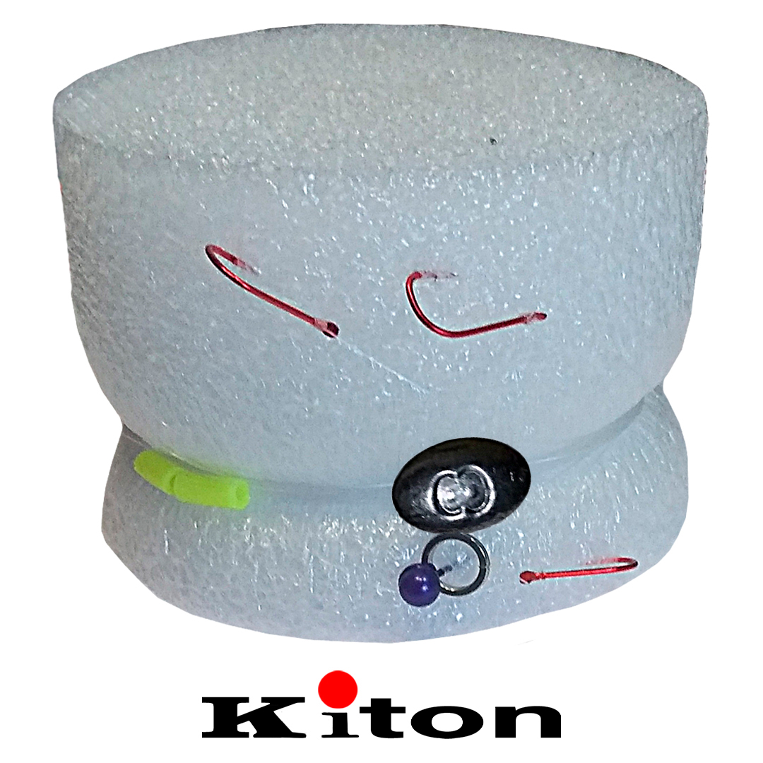 Гирлянда Thunder для ловли Рипуса флюорокарбон на красном крючке 08