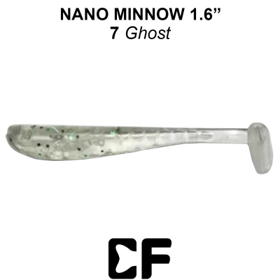 Виброхвост CF Nano Minnow 1.6" (6-40-7-1 ghost Анис)