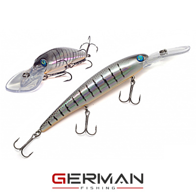 Воблер German GG Bandit 120F XDD (C232 серебро)