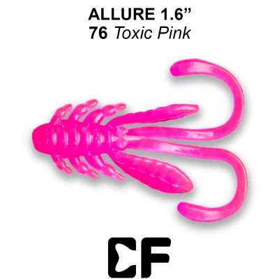 Нимфа CF Allure 1.6" (23-40-76-6 toxic pink Кальмар)