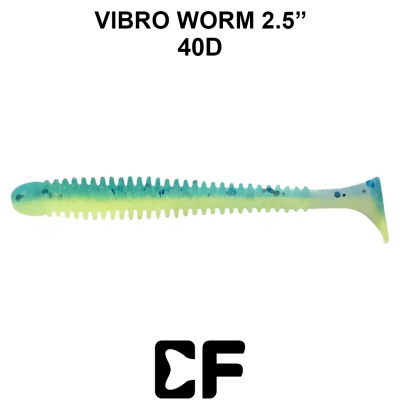 Виброхвост CF Vibro Worm 2.5" (81-65-40d-6  Кальмар)