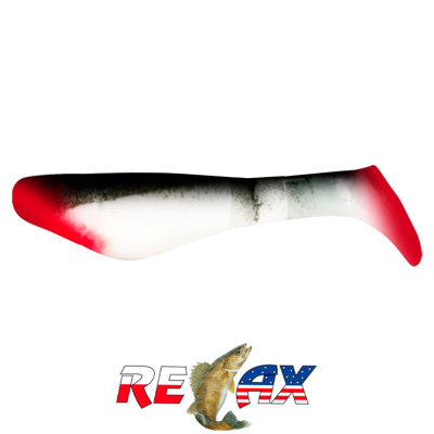 Виброхвост Relax Kopyto 2.0" Standart (S002R black white)