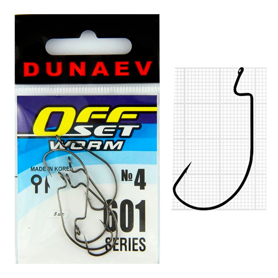 Крючок Dunaev Offset Worm 601 04