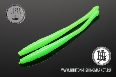 Червь Libra Lures Dying Worm Сыр 70mm (026 hot apple limited)