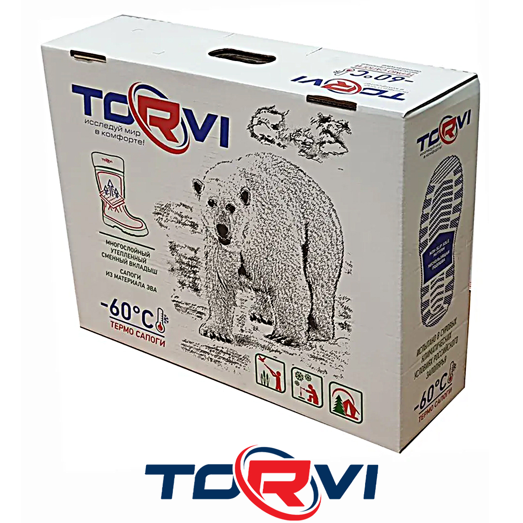 Сапоги ЭВА Torvi -60C с ТЭП подошвой, цвет Чёрный 07