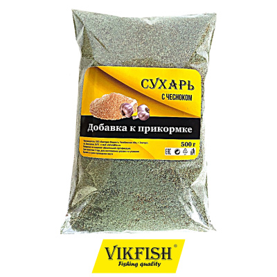 Сухарь Vikfish панировочный (зеленый чеснок)