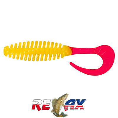 Твистер Relax Turbo 3.0" Standart (TS052 red yellow)