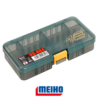 Коробка Meiho Versus VS-804 (VS-804-B, 161×91×31, 4-10отд.+6пер. черный)