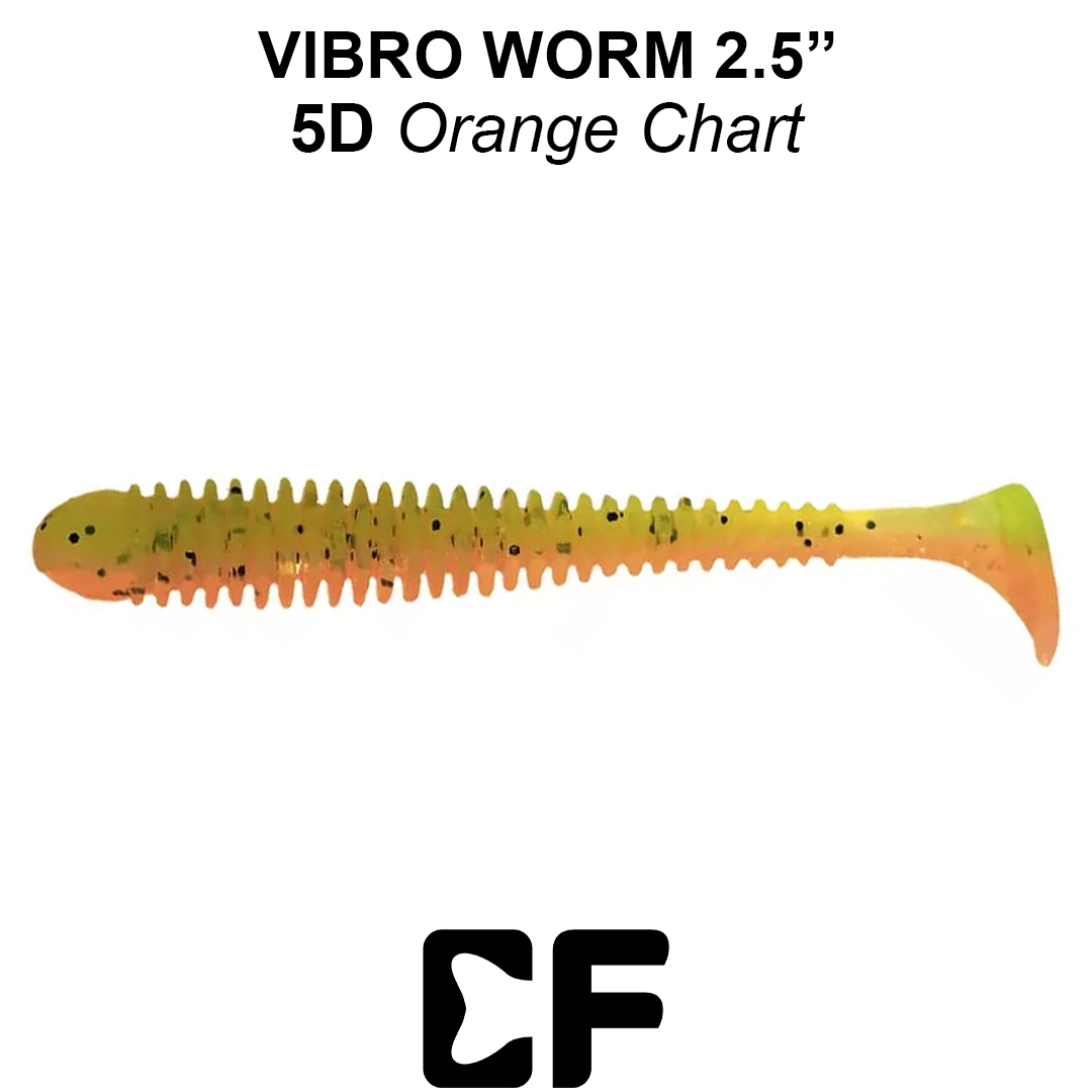 Виброхвост Crazy Fish Vibro Worm 2.5 05d 0