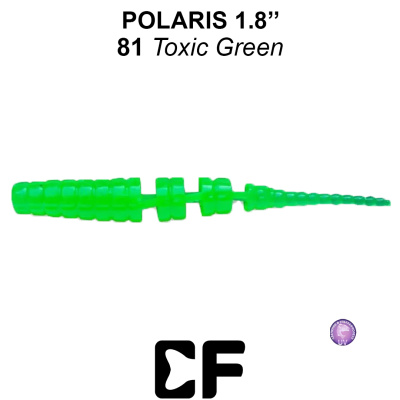 Слаг CF Polaris 1.8" (5-45-81-6 UV toxic green Кальмар)