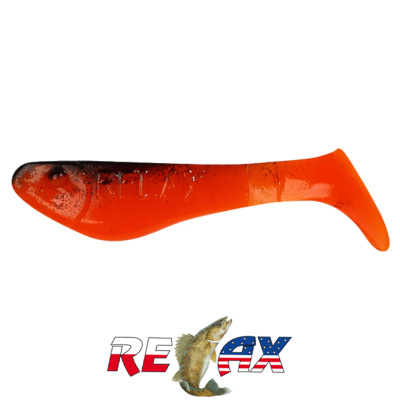 Виброхвост Relax Kopyto 1.0" Standart (S072 black orange)