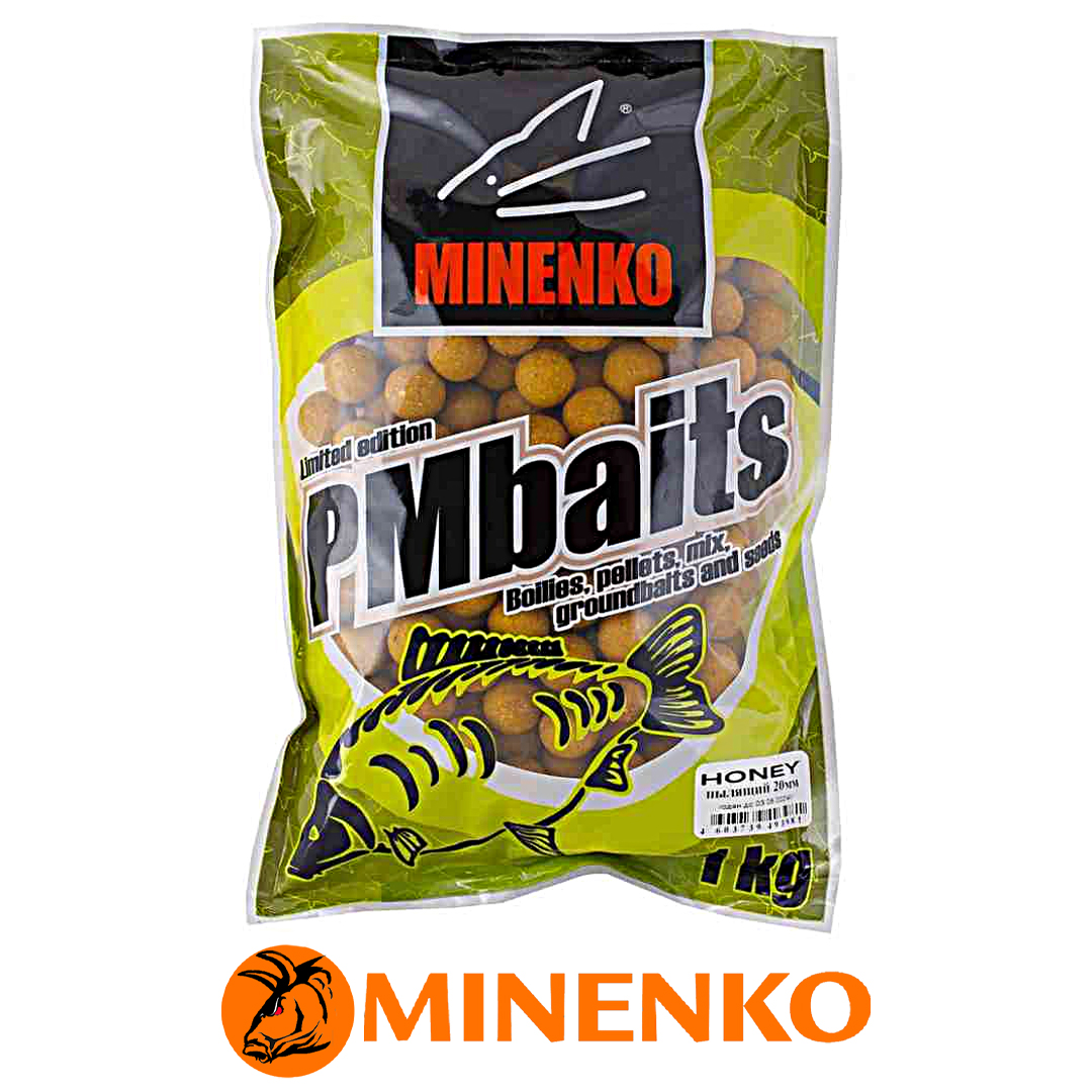 Бойлы Minenko Soluble пылящие 20мм (Honey) 00