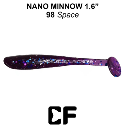 Виброхвост CF Nano Minnow 1.6" (6-40-98-6 space Кальмар)