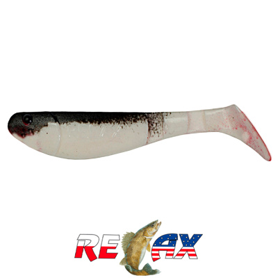 Виброхвост Relax Kopyto 2.5" Standart (S002 black white)