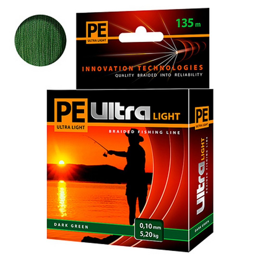 Шнур Aqua PE Ultra Light D.Green 010