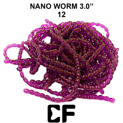Червь CF Nano worm 3.0" (86-90-12-6  Кальмар)