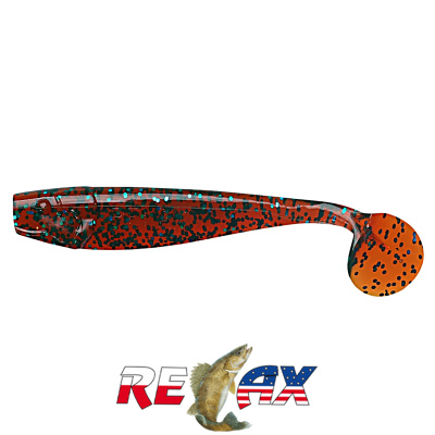 Виброхвост Relax King Shad 4.0" Standart (S101 motor oil-green glitter)