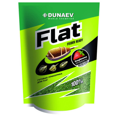 Прикормка Dunaev Flat Feeder Ready (клубника)