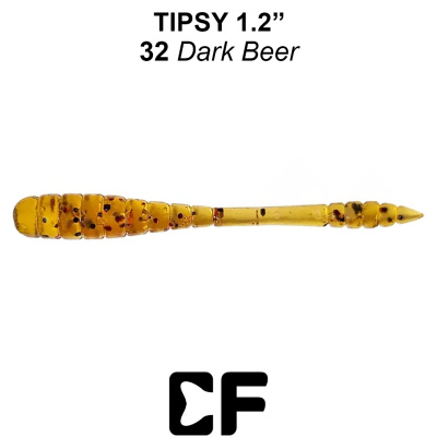 Червь CF Tipsy 1.2" (69-30-32-6 dark beer Кальмар)