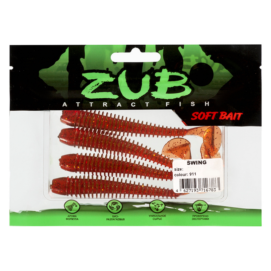 Твистер ZUB Swing 3,4-4,7 911 01